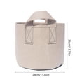 thumbnail image 3 of Bags with Handles Growth Bag, Breathable Non-Woven Fabric, Inflatable Planting Pot, Garden Planting Container with Handle, Used for Gardening, Seedling Cultivation, And Vegetable Cultivation, 3 of 7