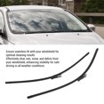 thumbnail image 4 of Windshield Wiper Blades, Improve Driving Visibility Easy Install Wiper Blades Set 2 Pcs  for   LHD Car, 4 of 7