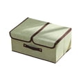 thumbnail image 2 of TIMIFIS Storage Storage Storage Boxes with Double Lids and Handles- Foldable Linen Storage Bins Organizer Clothes Baskets Rectangu with Removable Divider for Home Bedroom Office Closet Organizer, 2 of 6