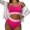 Hot Pink, variant on FcBaudy 2 Piece Swimsuit for Women, Swim Suits for Women, Women's Swimsuit Swimsuit Solid Color Backless Split Steel Top Swimsuit Suit Women Swimsuit