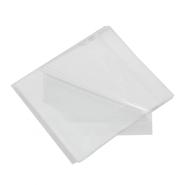 50 Pcs Pochette pour Disque Vinyle, Pochette Extérieure pour Disque, 0.08mm Réutilisable Anti-Rayures pour Disque de 12 Pouces Ou Moins