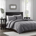 thumbnail image 1 of Madison Park Harper Ensemble de Couvre-Lit 3 Pcs Gris FullQueen, 1 of 3