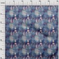 thumbnail image 3 of oneOone Silk Tabby Blue Fabric Patchwork Sewing Material Print Fabric By The Yard 42 Inch Wide, 3 of 4