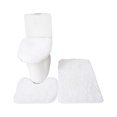 thumbnail image 1 of Mistaha 3PCS Bath Mat Toilet Lid Cover U-Shaped Rug Non Slip Soft Floor Rug Water Absorbent Solid Door Mat Bathroom Rug Carpet Seat Cover Rug Set, 1 of 6