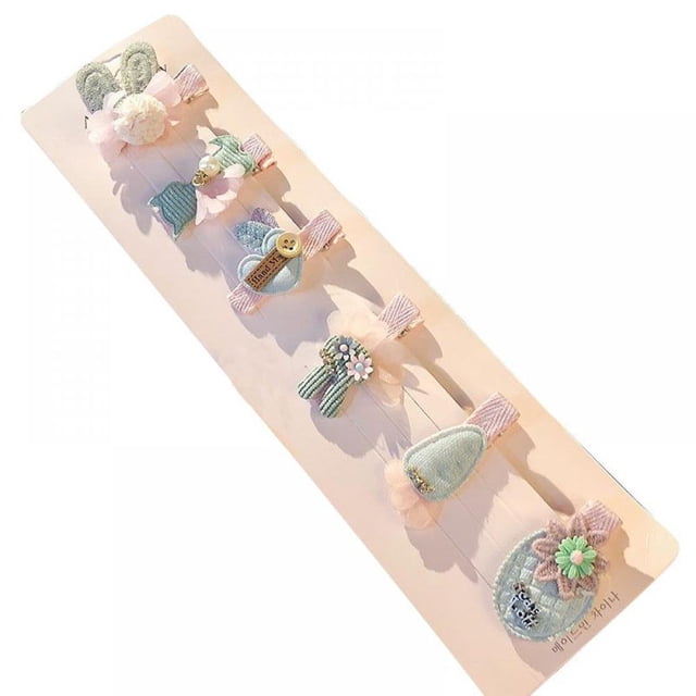 New Children Girl Exquisite Sweet Cute Animal Pattern All-Matched 6 PCS Set Princess Hairpin
