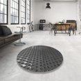 thumbnail image 4 of Ahgly Tapis d'Intérieur Lavable en Machine Carré Transitionnel Gris Platine, 5 Pieds Carré, 4 of 7