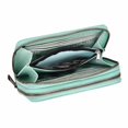 thumbnail image 2 of Womens Double Zipper Wallet Clutch Purse with Phone Holder, 2 of 5