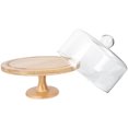 thumbnail image 2 of 1Set Cake Stand With Glass Lid For Elegant Dessert Display 27X20Cm, 2 of 9