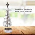 thumbnail image 4 of Stainless Steel Rotating Candle Holder with Tray for Romantic Home Decor and Special Occasions Tabletop Candlestick Set for Christmas Weddings Parties, 4 of 8