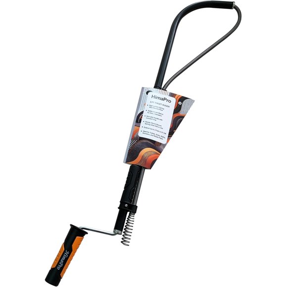 Professional Closet Auger, 3 Feet Pipe Snake for Unclogging Toilets