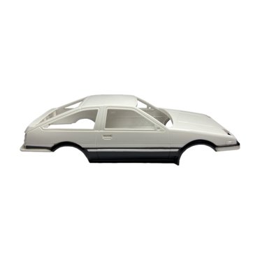 Milaget Coque de Voiture de Drift 1/18 Accessoire de Carrosserie de Voiture de Sport Facile à Installer Remplacement Solide Noir avec Blanc