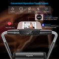 thumbnail image 3 of Superfit Tapis Roulant Pliant 3HP Compact pour Marche et Jogging avec Écran Tactile et Contrôle via Application, 3 of 10