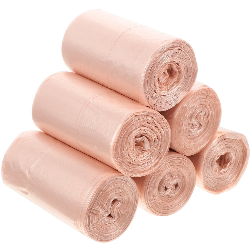 HLONK Garbage Bags6 Rolls Small Trash Bags Cat Litter Trash Bag Portable Trash Bag Car Garbage Bag Small Trash Holder