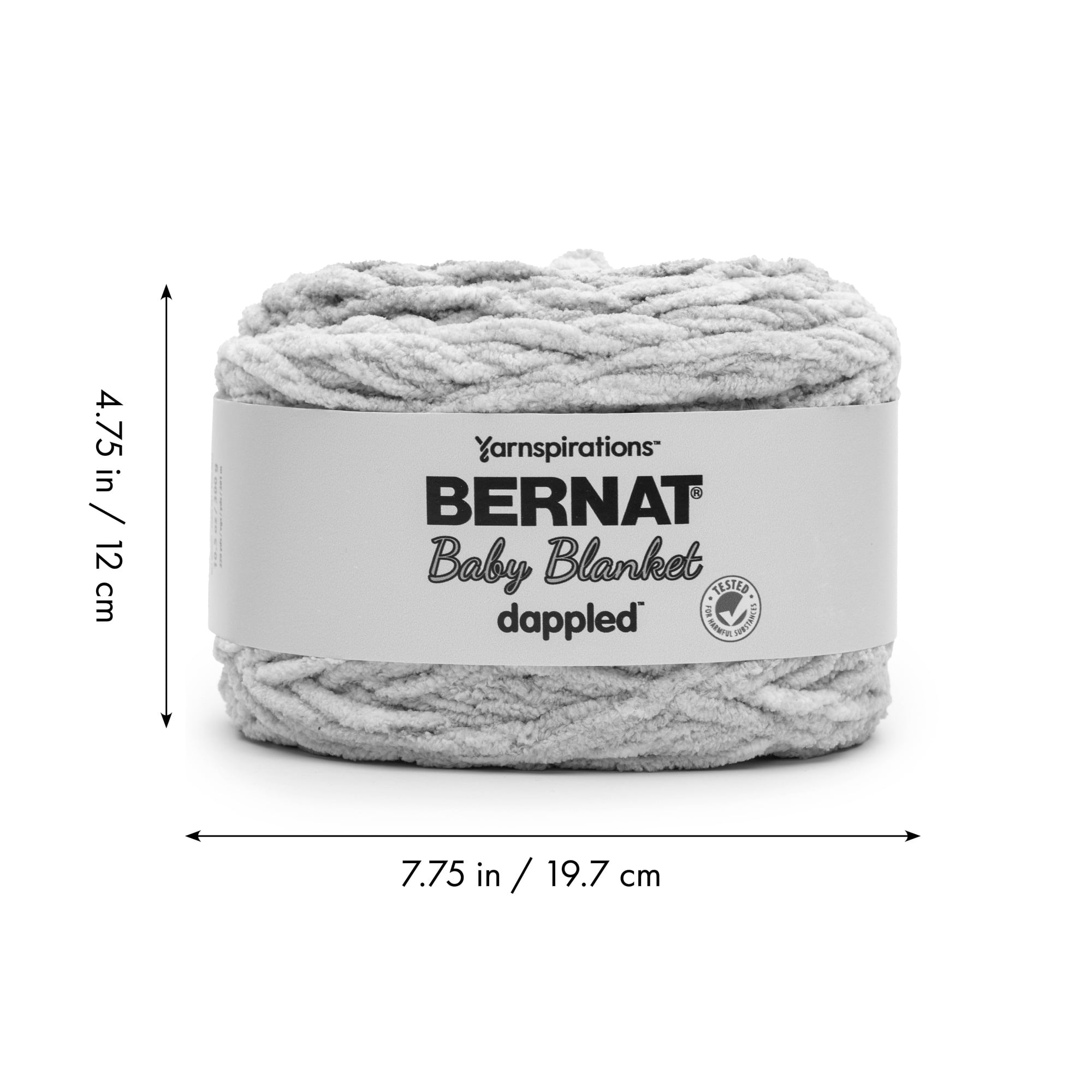 Bernat® Fil pour Couverture pour Bébé Dappled™, Polyester #6 Super Volumineux, 10,5 Oz/300 G