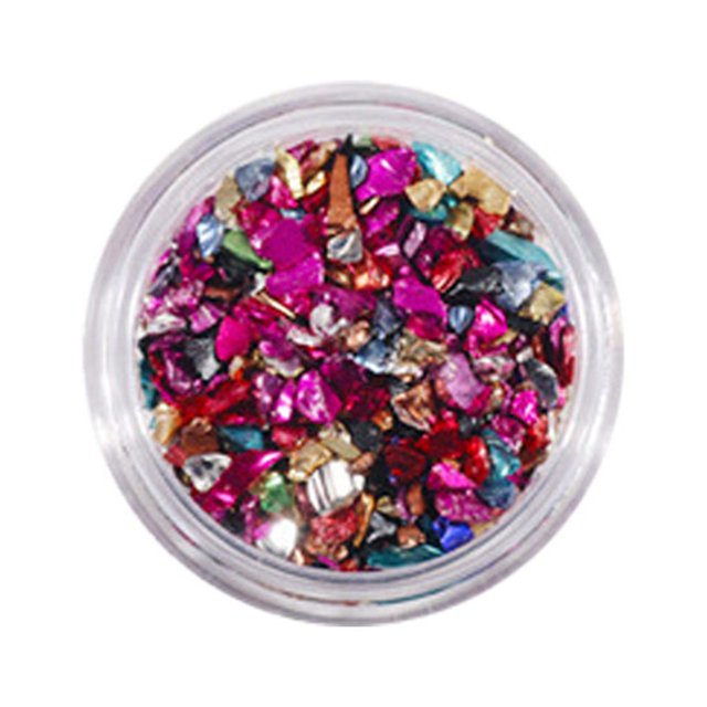 Nail Art Crushed Glass Stones Irregular Glitter 3D Tips Decoration Crystal Fragment DIY Rhinestone Fillers Manicure Accessories Mixed Color