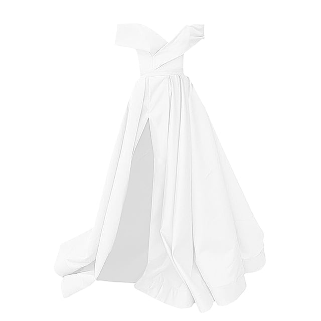 Ketyyh-chn99 Robes d'Été pour Femmes Décontractées Robe de Cocktail Robe Maxi Soirée Élégante Robes Formelles Robe de Soirée pour Invitée de Mariage Blanc, TG