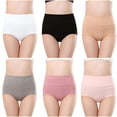 thumbnail image 2 of Soki Womens Underwear Multiple Cotton High Rise Briefs 6PC on Clearance, 2 of 3