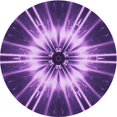 thumbnail image 1 of Ahgly Tapis Rond Lavable en Machine Intérieur Transitionnel Violet, 4 Pieds Rond, 1 of 7