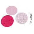 thumbnail image 3 of Vaidha Potholders Set Trivets Set Cotton Thread Weave Hot Pot Holders Set (Set Of 3) Stylish , Hot Mats,Spoon For Cooking And Baking By Diameter 7 Inches, 3 of 5
