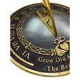 thumbnail image 2 of Brass Sundial Grow Old with Me (Brass Finish), 2 of 4