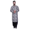thumbnail image 1 of Atasi Kurta Pathani pour Hommes à Col Classique à Manches Longues Salwar Ensemble de Kurta de Mariage, 1 of 5