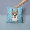 thumbnail image 2 of BB1657PW1414 Snowflake Boxer Coussin Décoratif en Tissu, 2 of 4