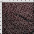 thumbnail image 4 of oneOone Velvet Chocolate Brown Fabric Abstract Circle Sewing Craft Projects Fabric Prints By Yard 58 Inch Wide, 4 of 4