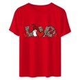 thumbnail image 5 of LSLJS Women's T-shirt Imprimé Arbre de Noël à Manches Courtes Col Rond Décontracté, 5 of 5