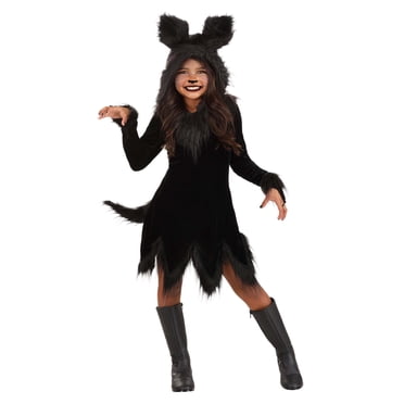 Black Wolf Girl's Costume