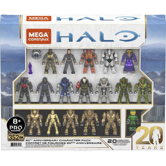 Halo 20th Anniversary Character Pack Halo Infinite Construction Set, Building Toys for Kids