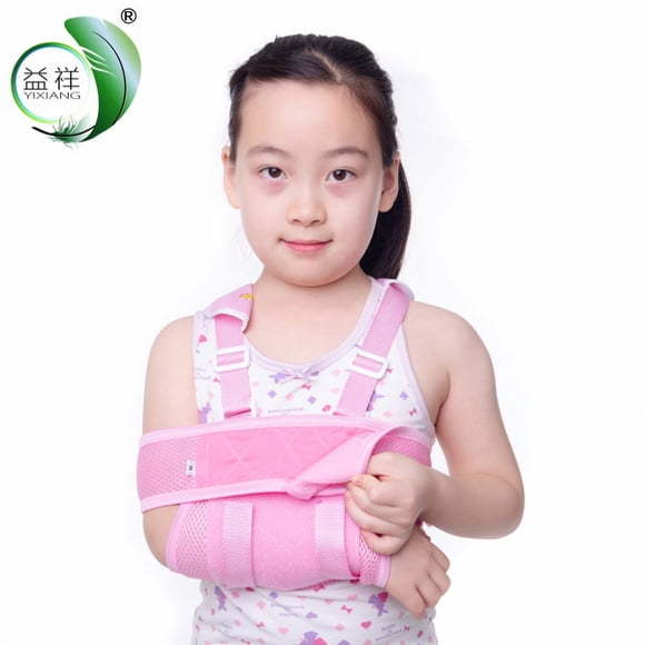 OUSITAID Children‘s Forearm Sling Arm Sling Fracture Postoperative Fixation Rehabilitation Breathable Mesh Shoulder Neck Wrist Bracket