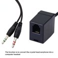 thumbnail image 2 of serony Headset Cable Adapter Dual 3.5mm Female to Male Conversion Line Headsets Converter Study Office Business Conference, 2 of 7
