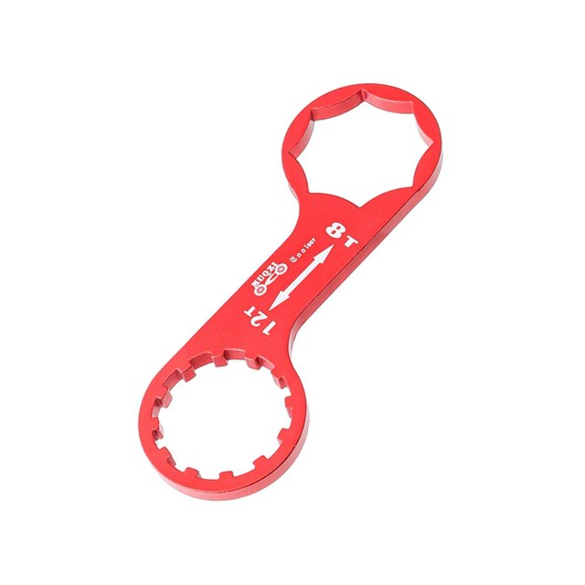 Bike Bicycle Front Fork Caps Wrench Aluminum Alloy fork repair tool front for XCT RST XCR Red