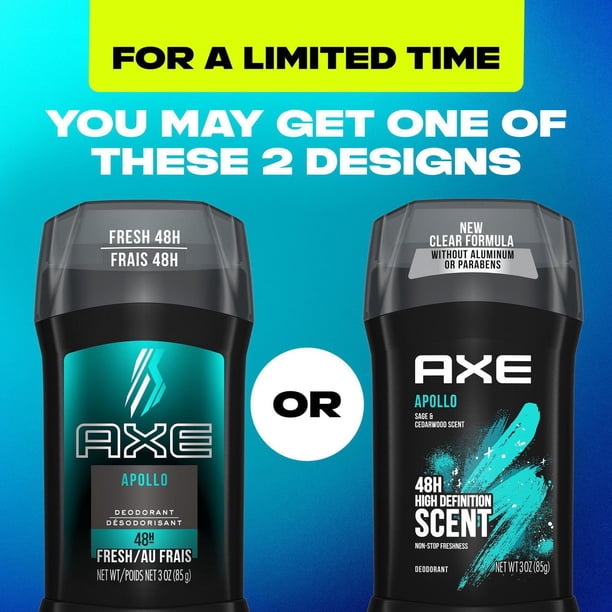 Axe Apollo Deodorant (Value Pack 4 X 85gm) - Walmart.ca