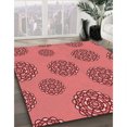 thumbnail image 3 of Ahgly Company Tapis Rectangulaire Lavable en Machine Rouge Transitionnel, 8 Pieds x 12 Pieds, 3 of 7