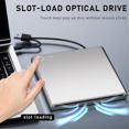thumbnail image 2 of External DVD Drive for PC - Slot-in USB-C Super Drive CD/DVD Burner Plug & Play Optical Drive, 2 of 8