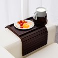 thumbnail image 1 of Couch Cup Holder Tray in Large Couch Arm Table Bamboo Sofa Clip on Tray Table with Ratated Phone Holder for Couch Armrest Tray for Drink Snacks Remote Phone, 1 of 9