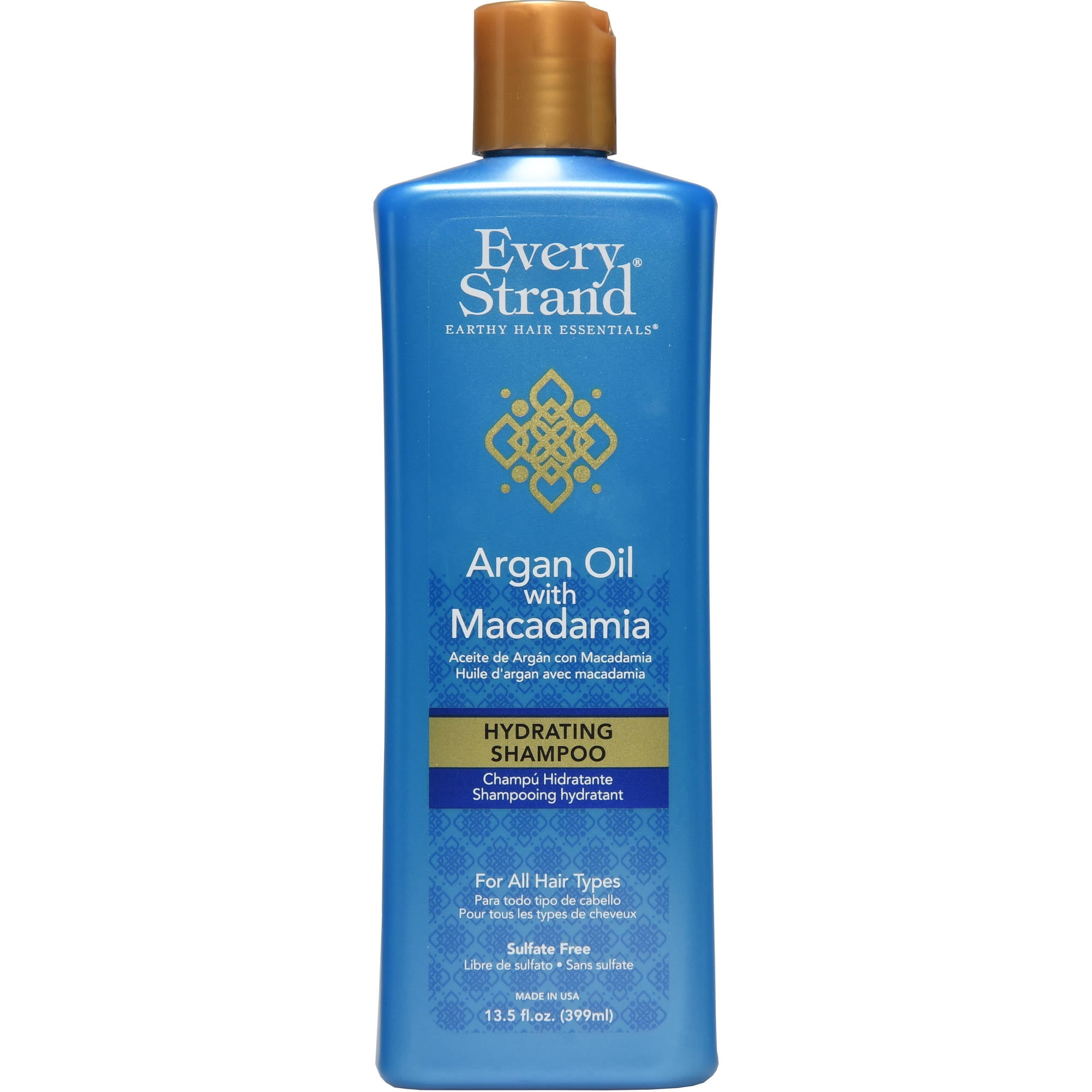Every Strand Shampooing Hydratant à l'Huile d'Argan avec Macadamia 13,5 Onces