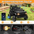 thumbnail image 4 of iYofe Ford Bronco Raptor Electric Ride on Toy Car for Toddler Kids, 12V Battery Powered Ride on Cars w/Remote Control, Bluetooth & Lights, Black, 4 of 7