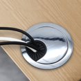 thumbnail image 4 of 80mm Cable Hole Cover Desk Wire Hole Cover Base Computer Grommet Table Cable Outlet Port Surface Line Box Tidy Wire Cover, 4 of 8