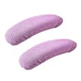 thumbnail image 4 of Baohd Soft And Comfortable Office Chair Armrest Covers Dustproof Wide Application Wear-resistant Polyester pale purple 5Set, 4 of 6