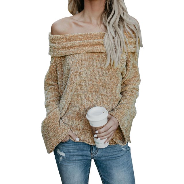 Pull en Velours Doux Gris/khaki/noir pour Femmes
