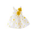 thumbnail image 4 of Vêtements d'Été pour Bébés Filles, Tout-Petits, Mignon, Sans Manches, Robes à Imprimé Floral, Ensemble avec Chapeau, Robe de Plage pour Enfants, 4 of 4