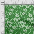 thumbnail image 1 of oneOone Rayonne Vert Tissu Floral Tissu pour Robe Tissu Imprimé Tissu au Mètre 56 Pouces de Large, 1 of 4