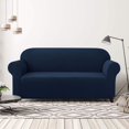 thumbnail image 2 of CHOK 2024 1-Piece Checks Stretch Sofa Cover Slipcover Couch Cover  Chair  Light Gray, 2 of 6
