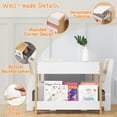 thumbnail image 3 of Ourlova Kids Table and Chair Set - 4-in-1 Wooden Activity Table with 2 Chairs and Storage Drawer, 3 of 7