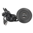 thumbnail image 3 of Ports de Charge USB Doubles Prise, Prise de Charge USB Polyvalente pour Sofa Protection de Charge Circuit pour Usage Domestique Noir, 3 of 8