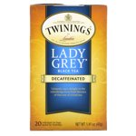 Twinings Tea Lady Thé gris, Decaf, 20 Ct