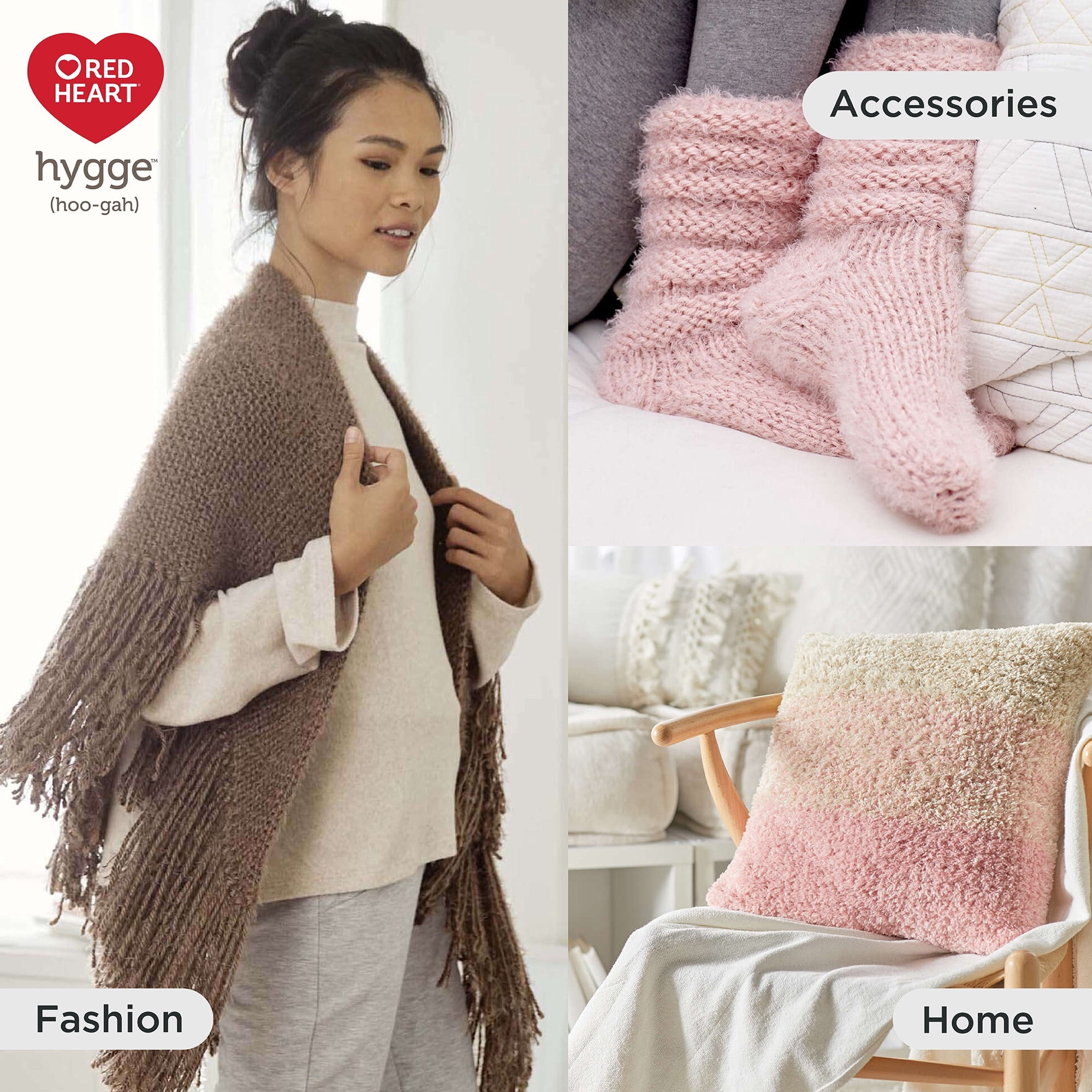 Fil Red Heart® Hygge™, Acrylique-Nylon #5 Encombrant, 5oz/141g, 132 Verges