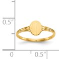 thumbnail image 3 of Bague Chevalière en Or Jaune 14k Bébé, 3 of 9